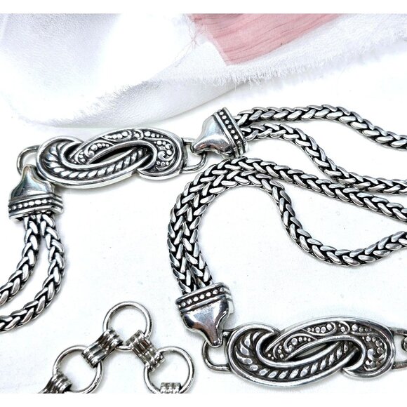 Brighton VTG Bali Hai Medium Belt Silver-plated - Picture 9 of 11